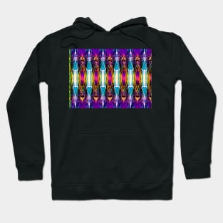 Dragonfly wing pattern purple Hoodie